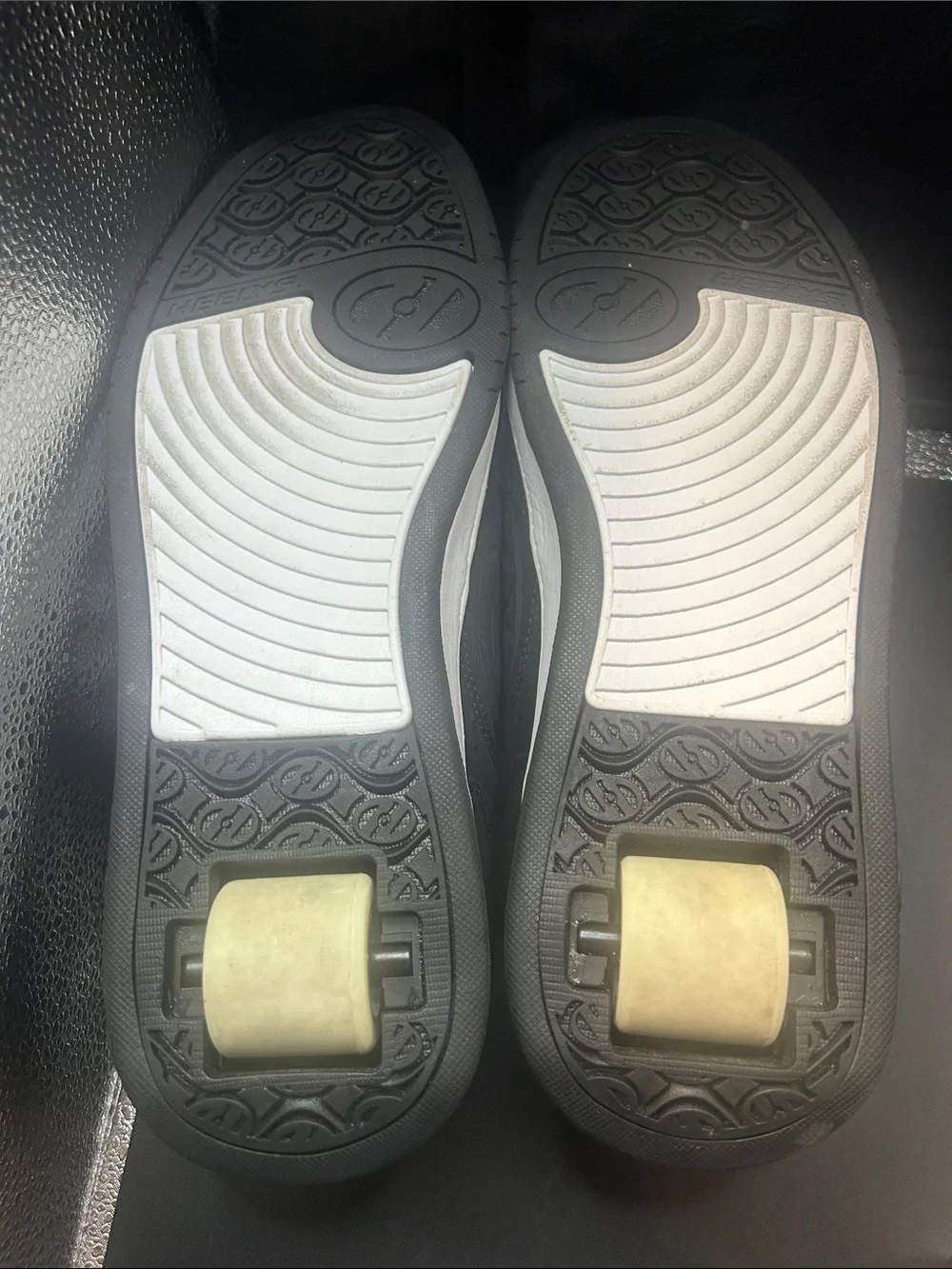 Heelys Black and White Low-Top Skate Sneakers